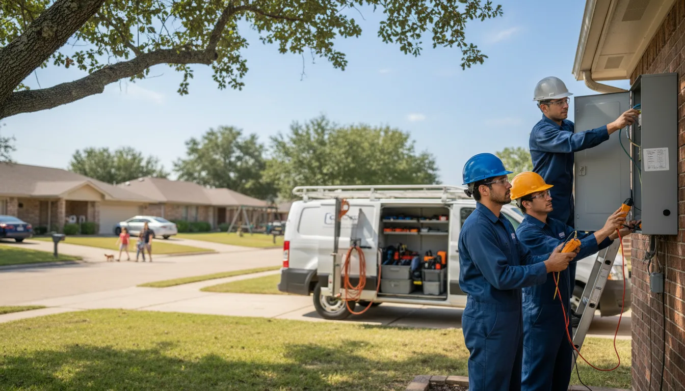 Certified electrician providing emergency electrical services in Elkhart, TX